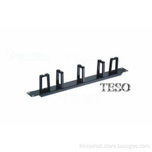 5 Ring Horizontal Cable Management Panel , Rack Cable Manag